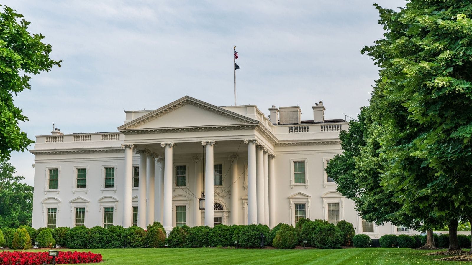 the White House as seen from the North Lawn