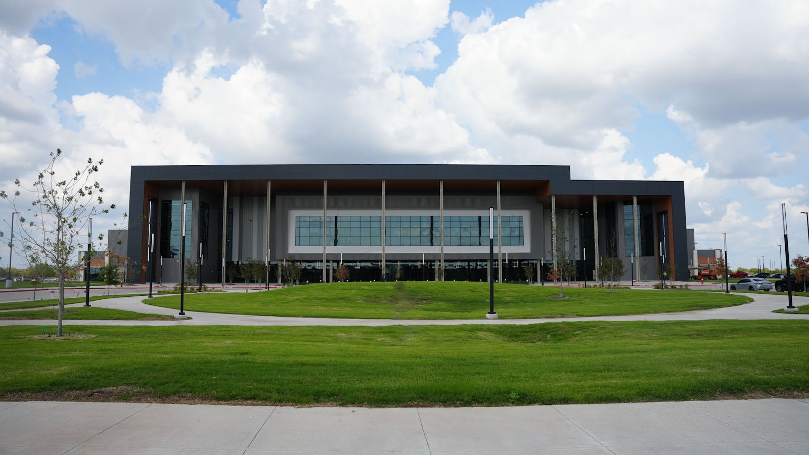 exterior of the Keith Bell Opportunity Central CTE campus for Forney Independent School District in Texas