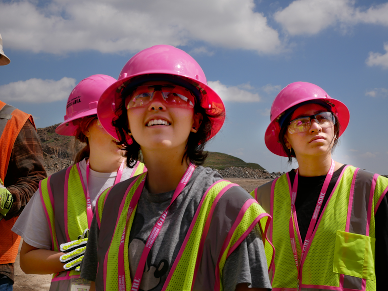 transportation and construction girl program participants