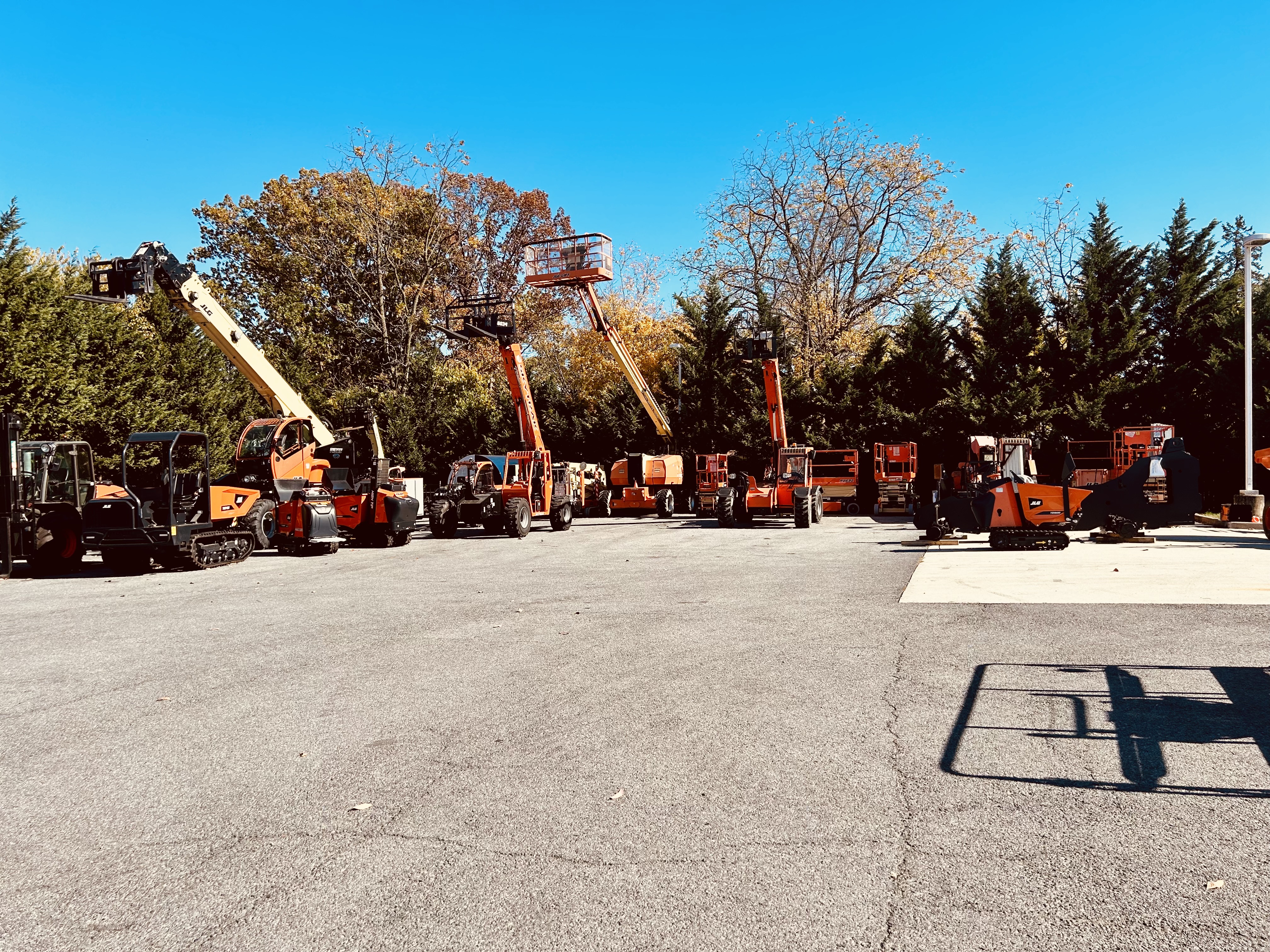 a construction equipment fleet at jlg innovation center