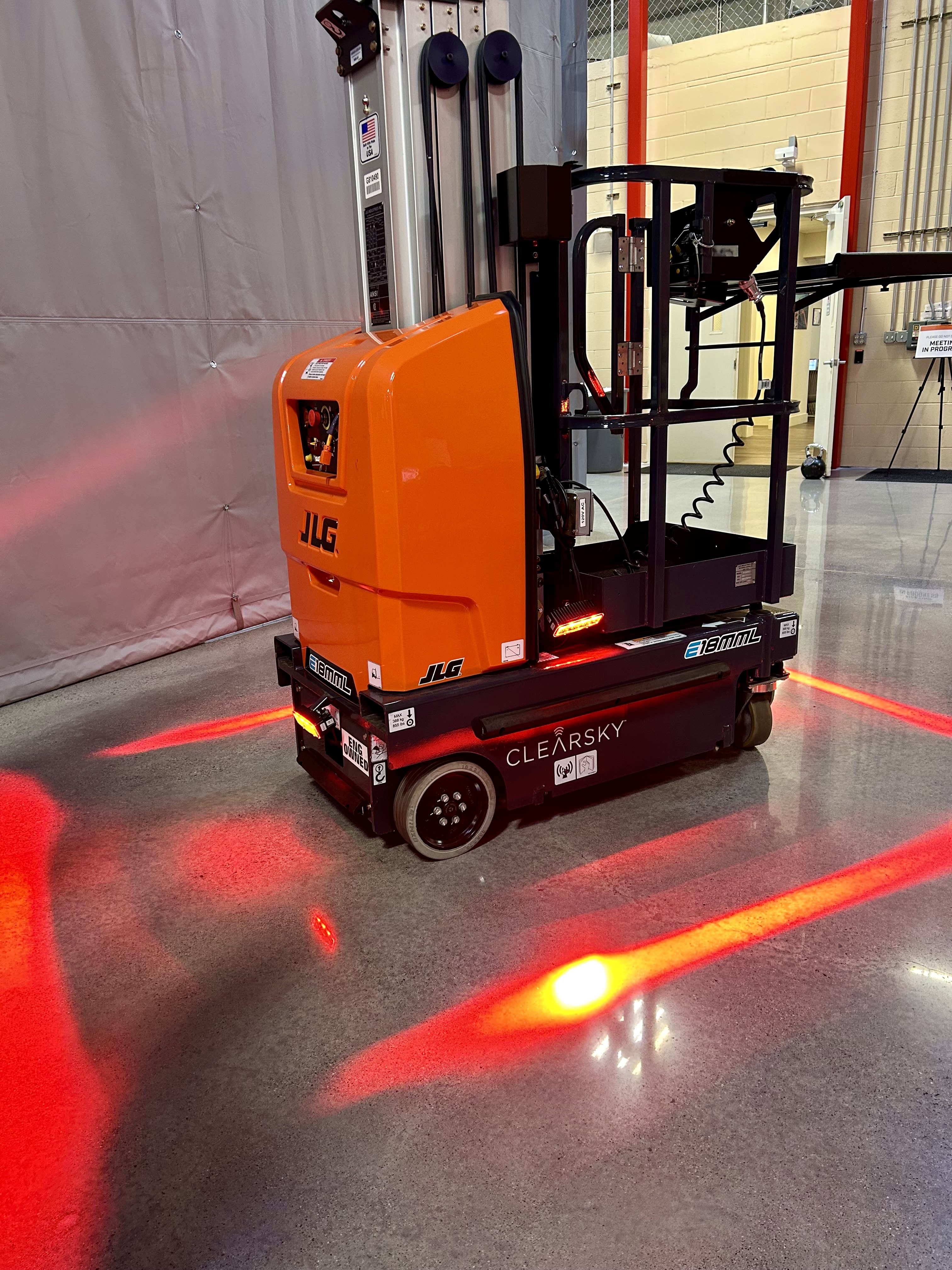 autonomous vehicle at JLG innovation center