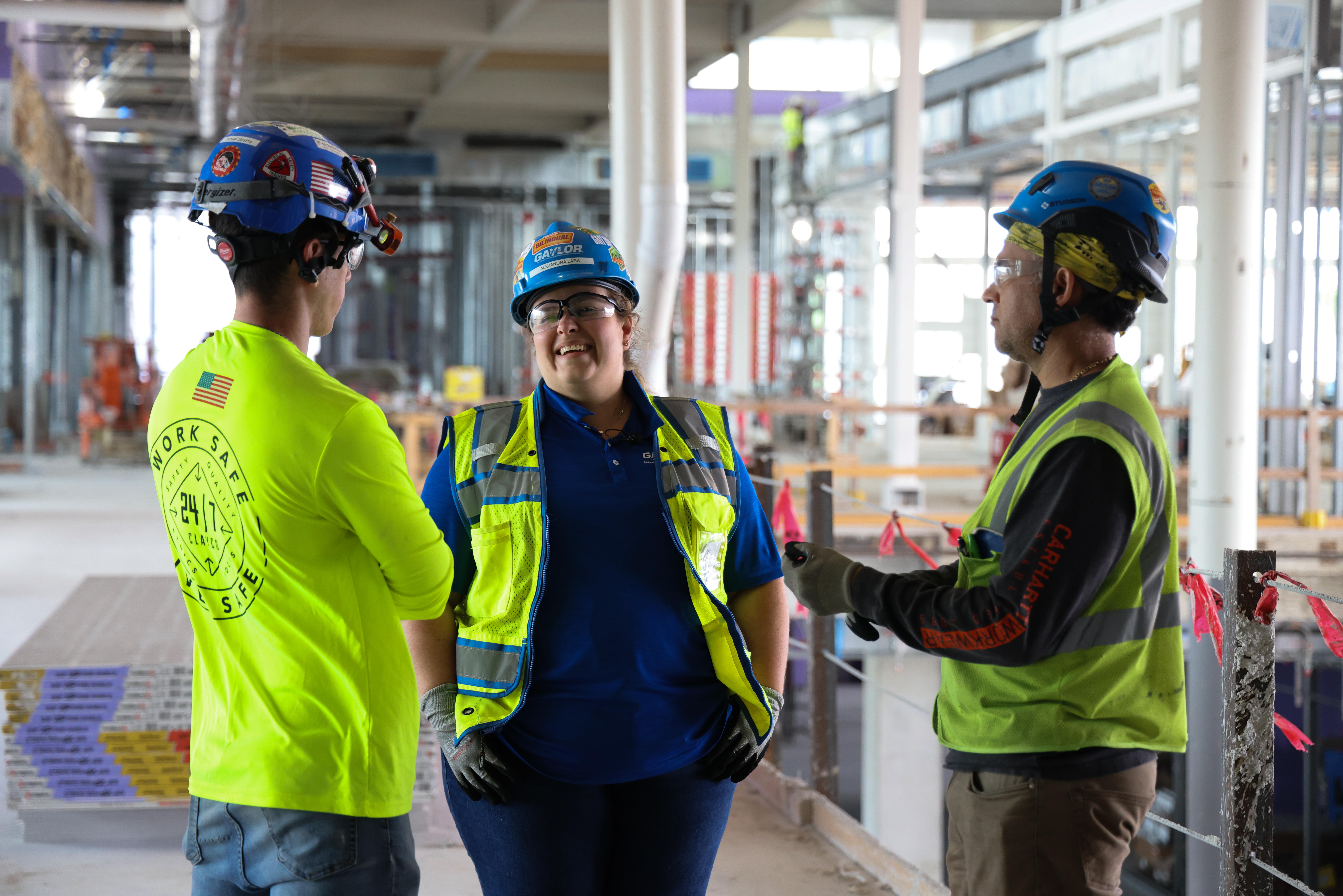 gaylor electric workers on a jobsite