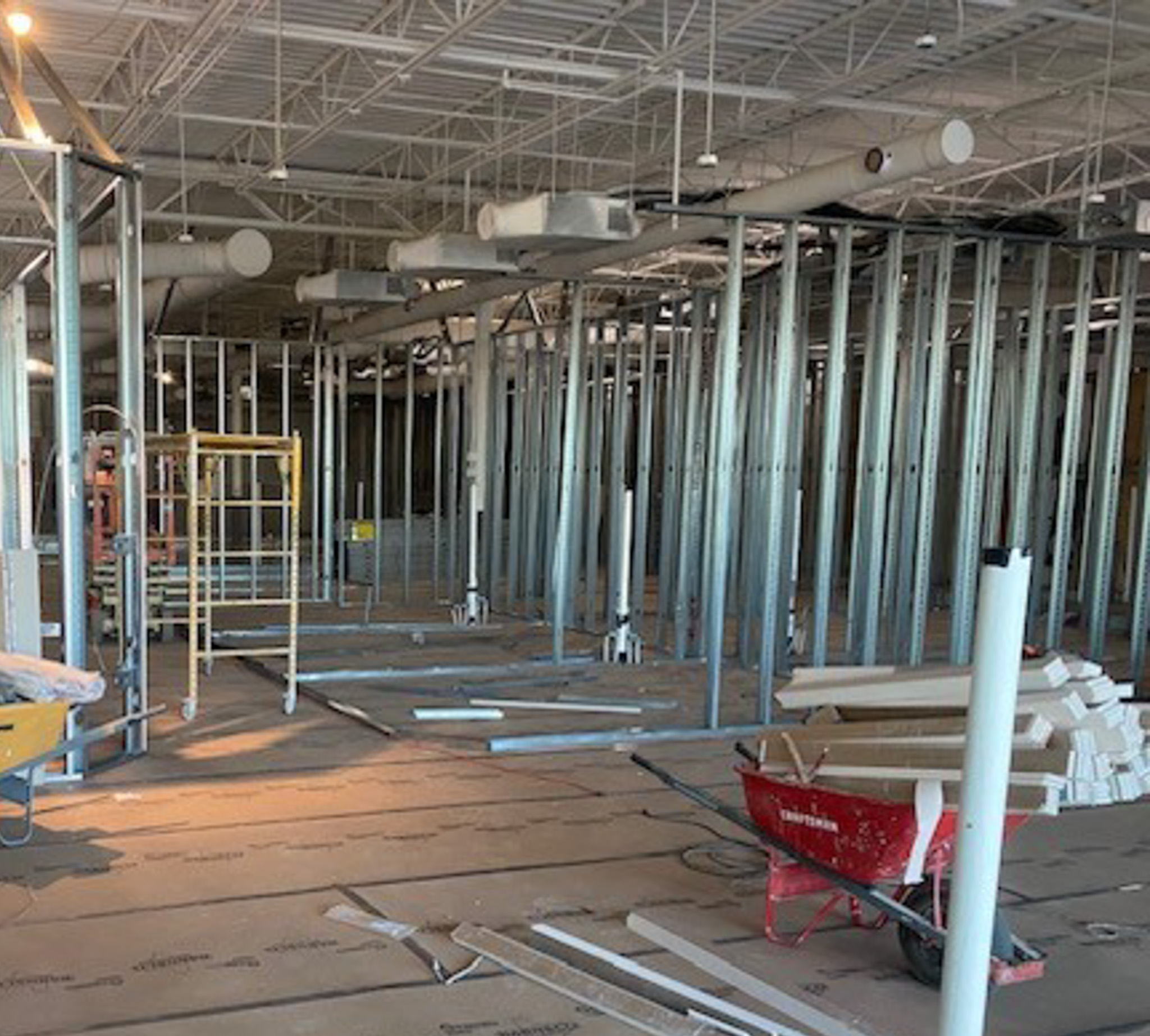 in progress spectra salon suites location build out