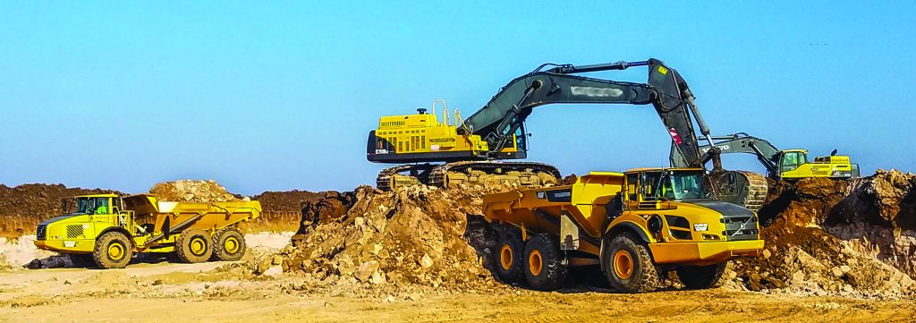 Bobbitt’s leadership team joins the project team on an active jobsite in Burlington, North Carolina, for a leadership walk.