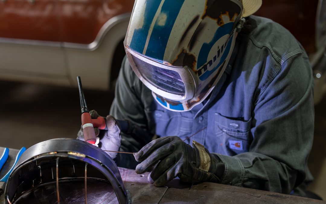 Industrial Canvas: Turning Hard Hats Into Artwork