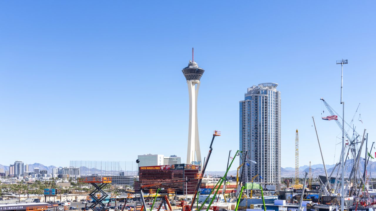 Construction booths and equipment at CONEXPO-CON/AG 2026.