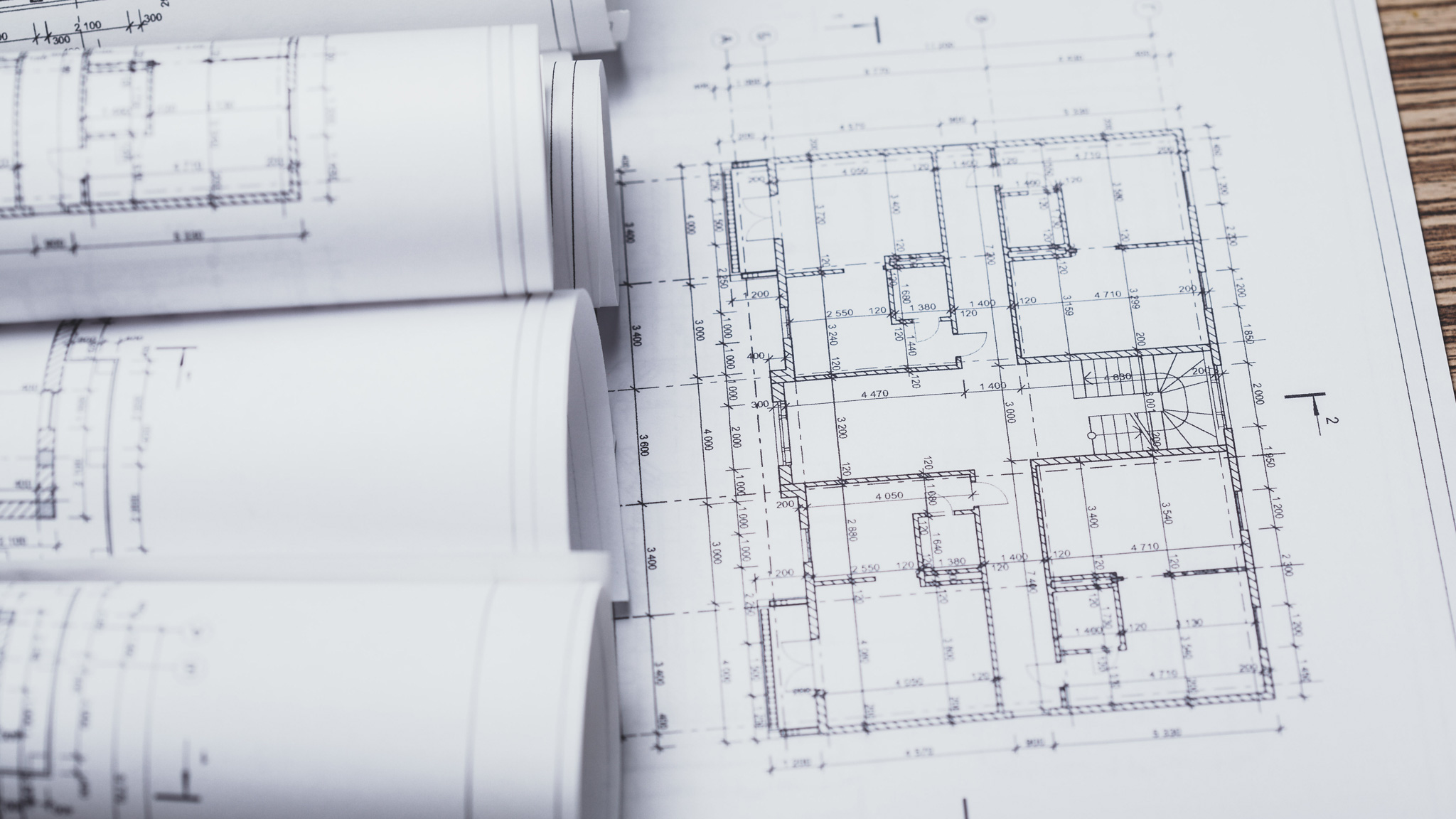 Stack,Of,White,Construction,Blueprints