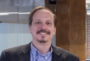 Headshot of Eric Haggstrom, , AIA, LEED AP, Fitwel Ambassador, Director of Sustainability at JCJ Architecture 